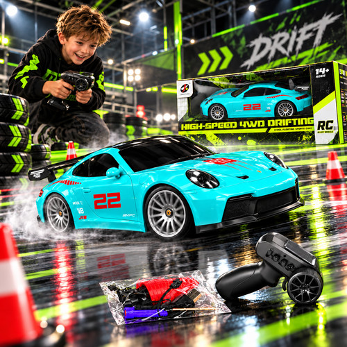 Porsche drift auto 4wd - rc,